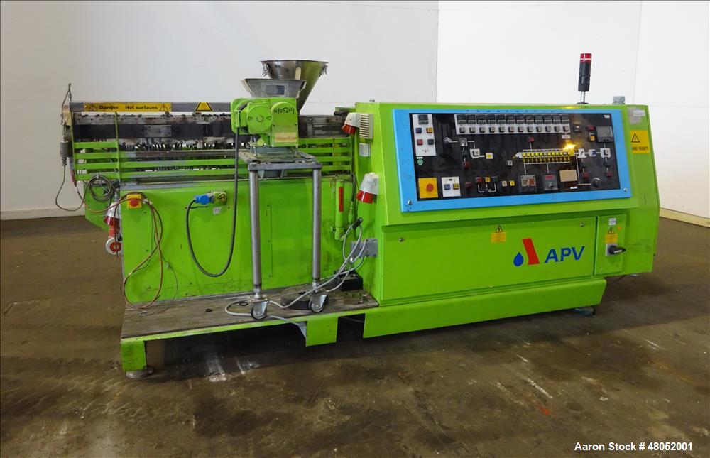Used APV Baker LTD Twin Screw Extruder, Model MP 2040 TC.