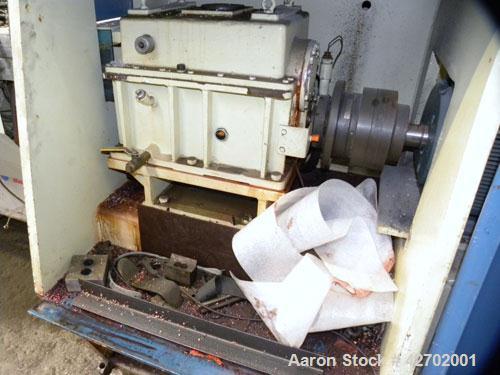 Used APV MP 2000 Series 50mm Twin Screw Extruder, MP 2050. Approximately 25:1 L/D ratio. Co-rotating side by side intermeshing screw design. Top vented electrically heated, water cooled split design ...