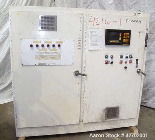Used APV MP 2000 Series 50mm Twin Screw Extruder, MP 2050. Approximately 25:1 L/D ratio. Co-rotating side by side intermeshing screw design. Top vented electrically heated, water cooled split design ...