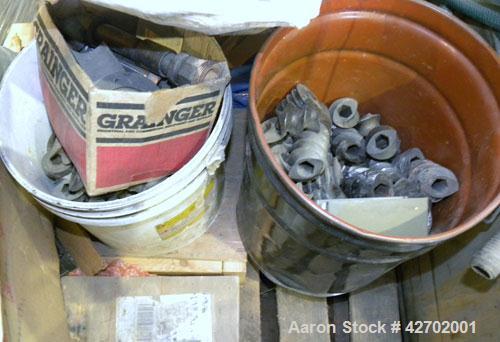 Used APV MP 2000 Series 50mm Twin Screw Extruder, MP 2050. Approximately 25:1 L/D ratio. Co-rotating side by side intermeshing screw design. Top vented electrically heated, water cooled split design ...