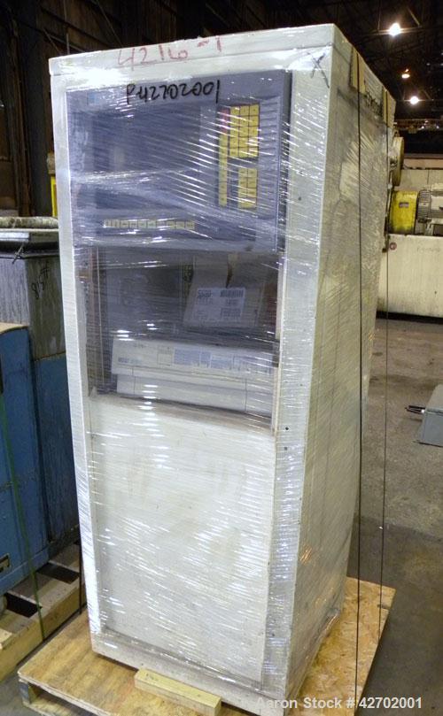 Used APV MP 2000 Series 50mm Twin Screw Extruder, MP 2050. Approximately 25:1 L/D ratio. Co-rotating side by side intermeshing screw design. Top vented electrically heated, water cooled split design ...