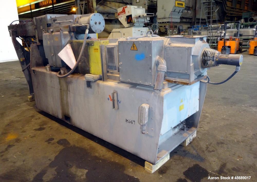 Used B&P Process Equipment MP Series 80 mm Twin Screw Compounder Extruder, Mode