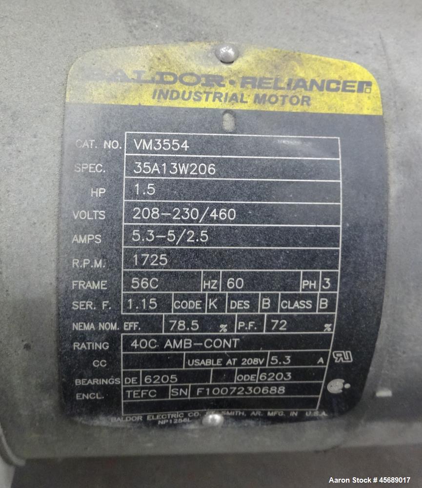 Used B&P Process Equipment MP Series 80 mm Twin Screw Compounder Extruder, Mode