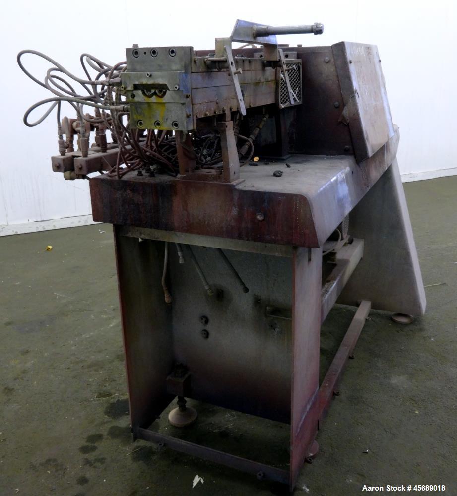 Used APV Baker Perkins 30mm Twin Screw Compounder Extruder, Model MP30. Approximate 15 to 1 L/D ratio. Co-rotating screw design. Clamshell design, 3 zone electrically heated, liquid cooled barrel. Wa...