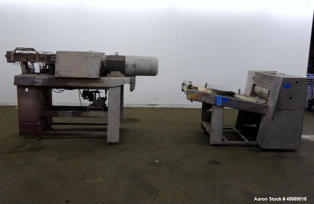Used APV Baker Perkins 30mm Twin Screw Compounder Extruder, Model MP30. Approximate 15 to 1 L/D ratio. Co-rotating screw design. Clamshell design, 3 zone electrically heated, liquid cooled barrel. Wa...