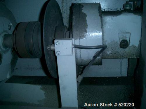 USED: APV lab size twin screw extruder, 30mm, 15:1 L/D. 1.17" diameterx 17.6" long (30mm diameter x 450mm long) screws. Screw speed 0-500 rpm via a gearbox by an 11.25 hp/7.5 kw main motor. Split bar...