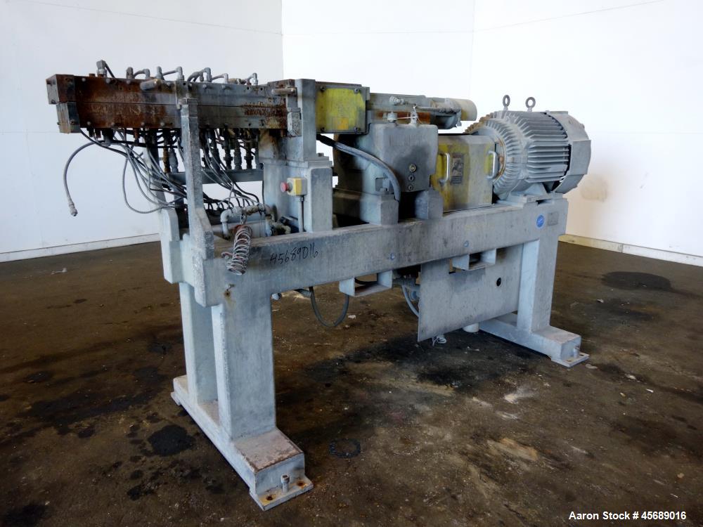 Used B&P Process Equipment MP Series 50mm Twin Screw Compounder Extruder, Model