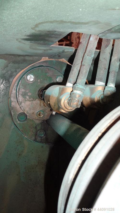 Used Baker Perkins 125mm MP Series Twin Screw Extruder. Approximate L/D ratio. Co-rotating screw design. Clamshell design liquid heated, and cooled barrel. Feed section, no hopper. Approximate 55-1/2...