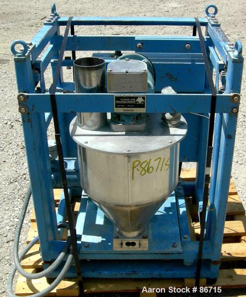 Used Baker Perkins Twin Screw Extruder, 50 MM Screw Diameter, Model MP2050. Approximate 25:1 L/D ratio. Co-rotating screw design. Clamshell design, 5 zone electrically heated, water cooled barrel sec...