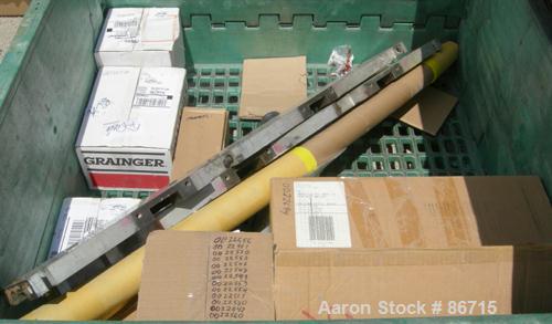 Used Baker Perkins Twin Screw Extruder, 50 MM Screw Diameter, Model MP2050. Approximate 25:1 L/D ratio. Co-rotating screw design. Clamshell design, 5 zone electrically heated, water cooled barrel sec...