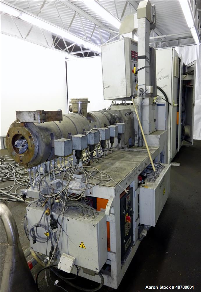Used Berstorff 40mm Twin Screw Extruder, Model ZE 40/40A.