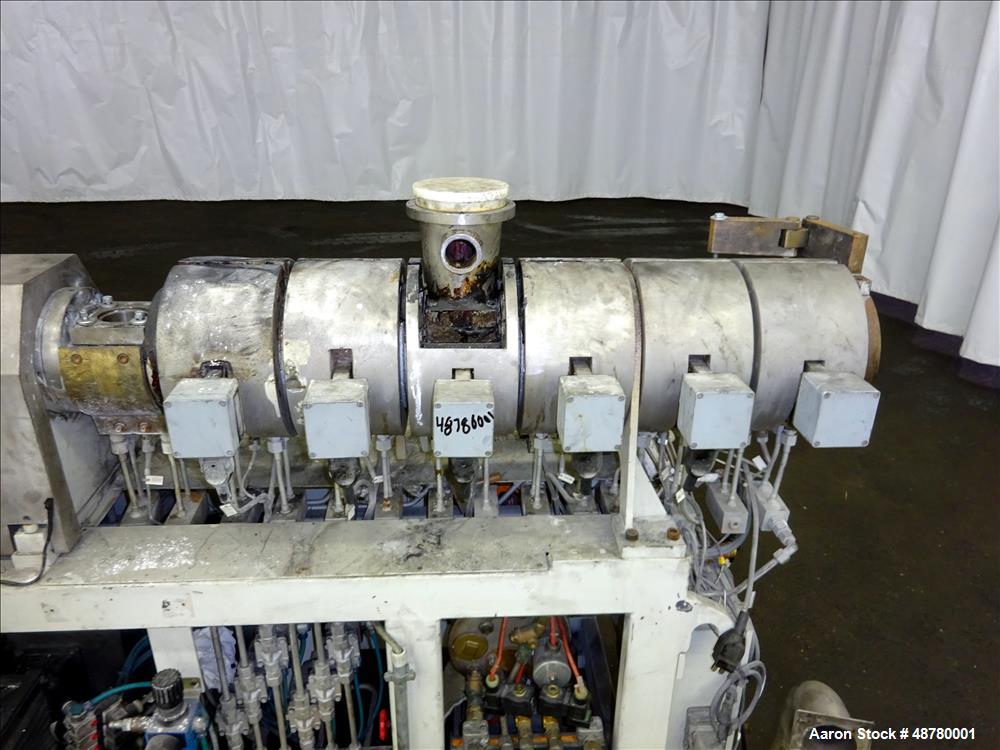 Used Berstorff 40mm Twin Screw Extruder, Model ZE 40/40A.
