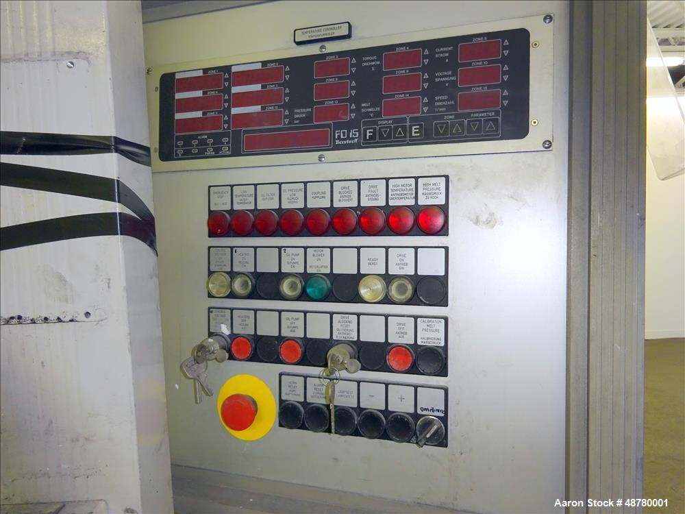 Used Berstorff 40mm Twin Screw Extruder, Model ZE 40/40A.