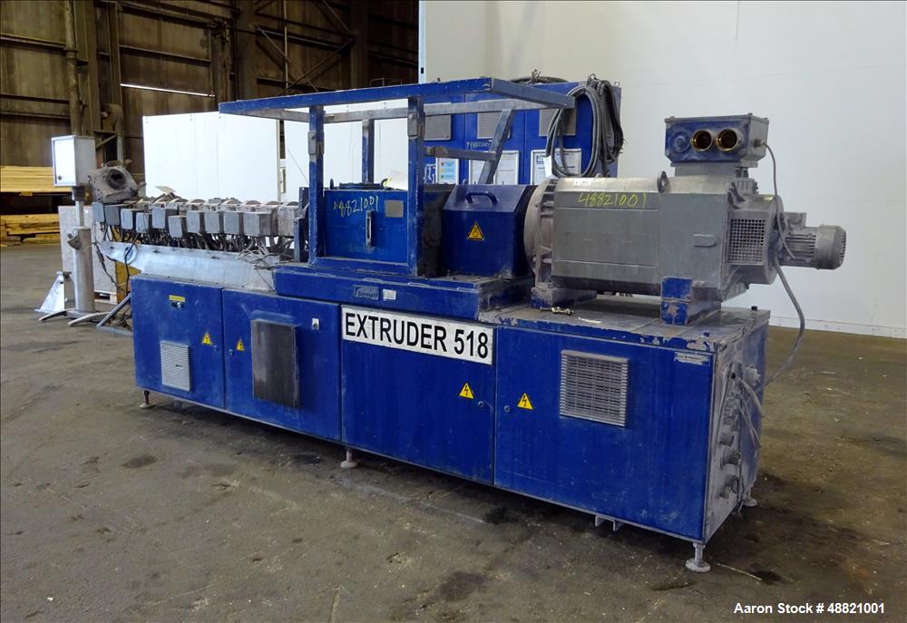 Used Berstoff Twin Screw Extruder, Type ZE 40Ax44D-UTX.