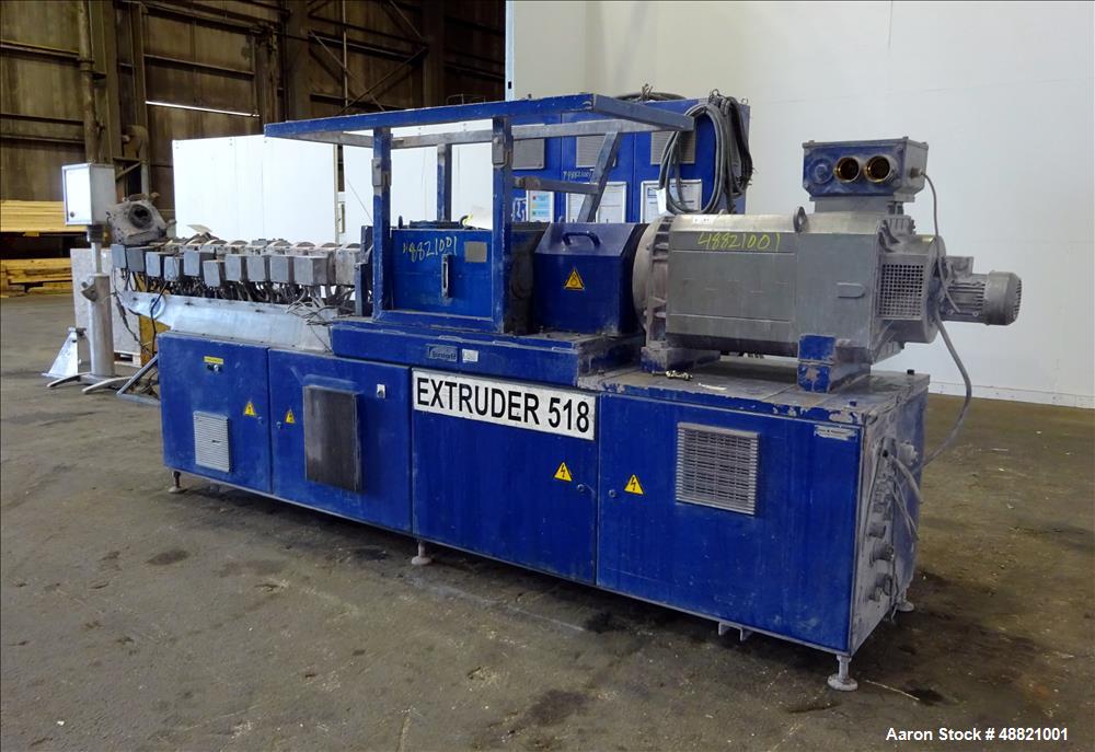 Used- Berstoff Twin Screw Extruder, Type ZE 40Ax44D-UTX.