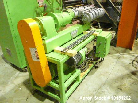 Used- Berstorff 25mm, 24/1 Extruder. Model ZE25, Serial # EO-3370/88. Manufactured in 1989. Has (2) co-rotating intermeshing...