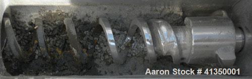 Used Berstorff 25mm Twin Screw Extruder, type ZE25, co-rotating intermeshing side by side screw design. Approximate 33 to 1 L/D ratio. 6 barrel sections, 1 feed section with a top mounted K-Tron type...