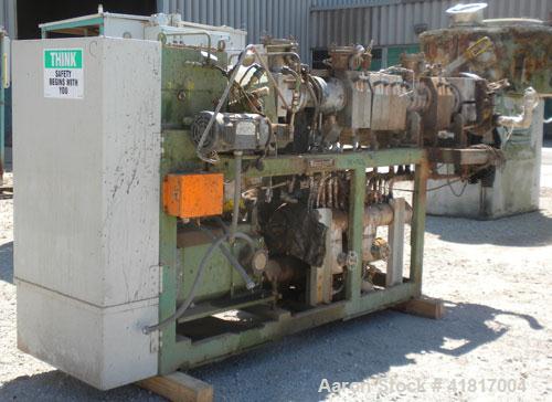 Used Berstorff 40mm twin screw extruder, model ZE40/40A