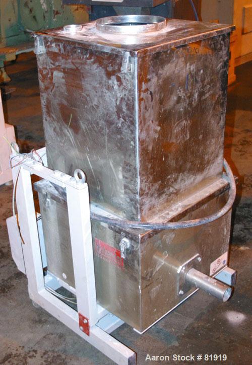 Used Berstorff Twin Screw Extrusion System consisting of: (1) Berstorff 60 mm twin screw extruder, model ZE60A35, approximate 30:1 L/D ratio, side by side co-rotating screws, (7) barrel zones, electr...