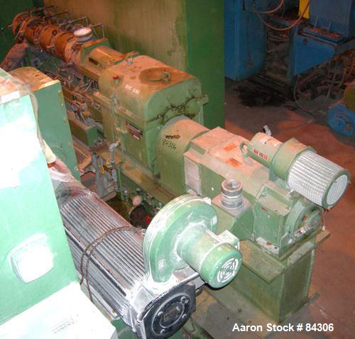 Used Berstorff twin screw extruder, model ZE60