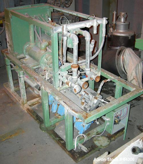 Used Berstorff twin screw extruder, model ZE60