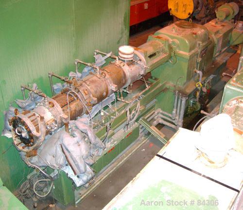 Used Berstorff twin screw extruder, model ZE60