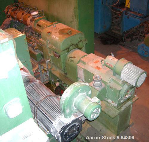 Used Berstorff twin screw extruder, model ZE60