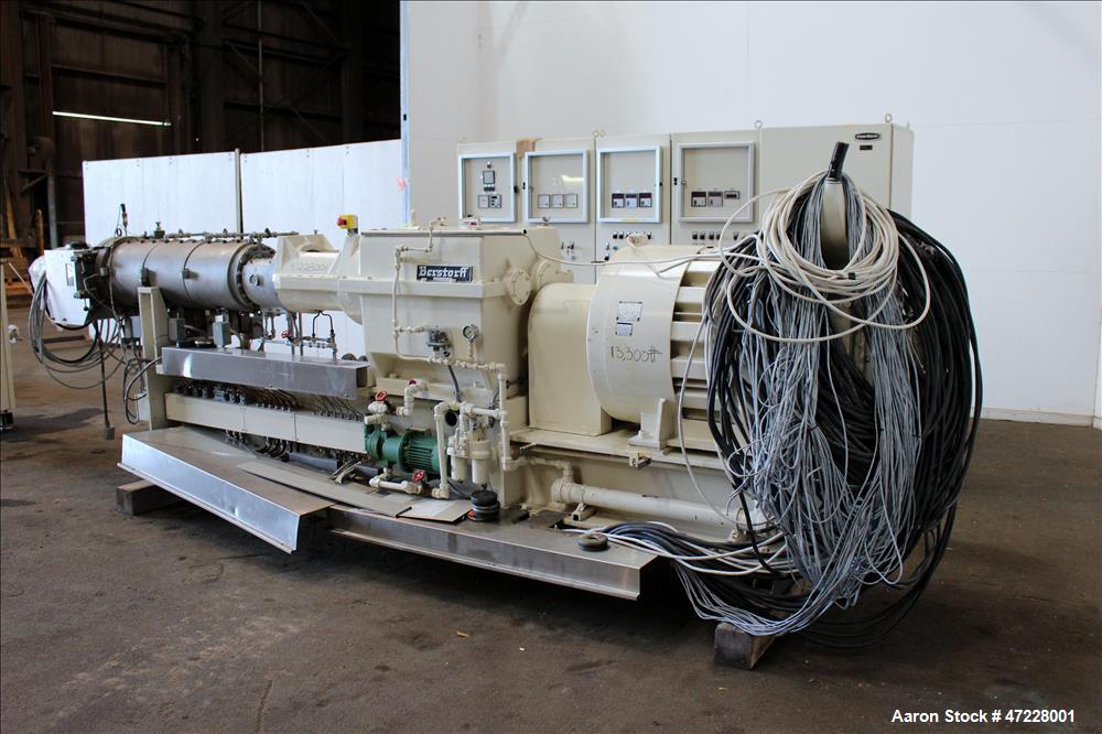 Used Bersorff Co Rotating Twin Scerw, Model ZE75A. Serial number 0190/87. Inclu