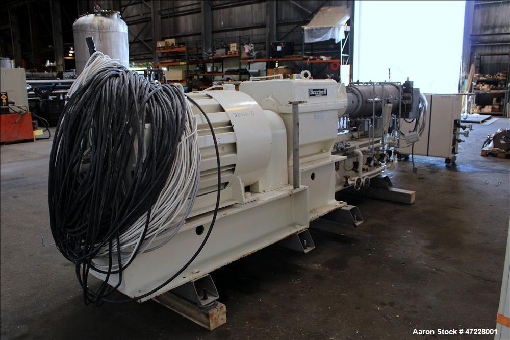 Used Bersorff Co Rotating Twin Scerw, Model ZE75A. Serial number 0190/87. Inclu