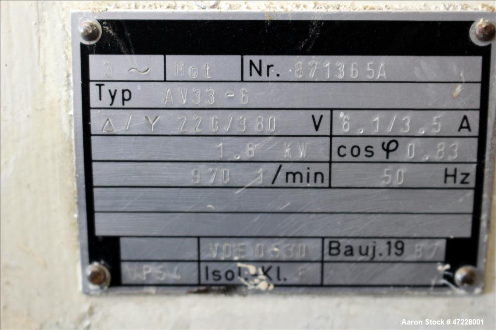 Used Bersorff Co Rotating Twin Scerw, Model ZE75A. Serial number 0190/87. Inclu