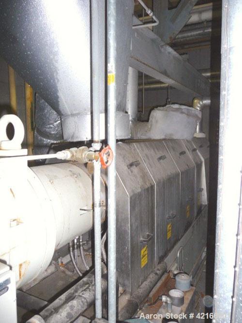 Used Berstorff Model ZE90AX31DUT Ultra Torque Co-Rotating Twin Screw Extruder having two 97mm diameter intermeshing screws with a 31:1 L/D ratio. Electrically heated, water cooled barrel consists of ...