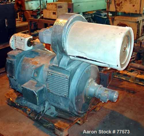 USED: Berstoff twin screw extruder, type ZE90. 28:1 L/D. Side by side.Capacity 1540 lbs (700 kgs) per hour. 3-1/4" diameter screws, barrel107" long. Co-rotating. Screw speed 350 rpm by a 525 hp/350 k...