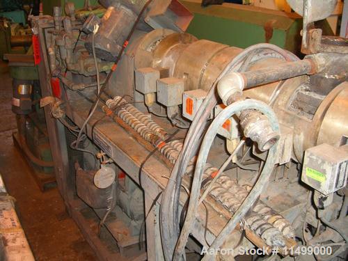 Unused-Used: Berstorff Model ZE 40 Co-Rotating Twin Extruder, 40 mm screw diameter, co-rotating Intermeshing screws having a...