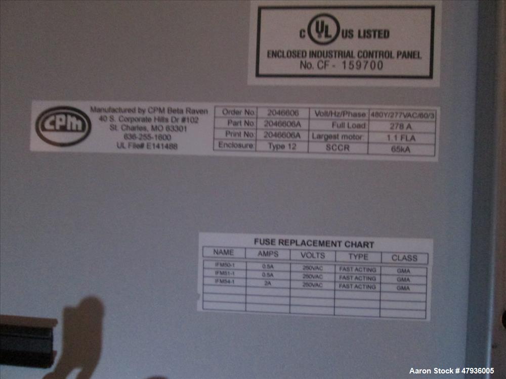 Unused- Century 133MM Co-Rotating Twin-Screw Extruder, Model CXE 133