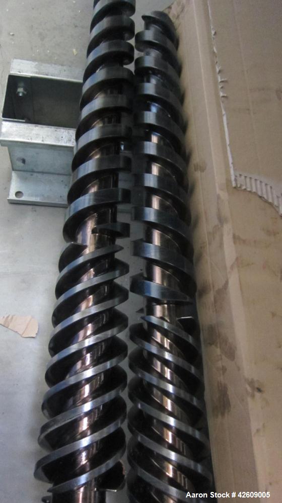 Used Cincinnati CM80 Conical Twin Screw Extruder for production of PVC Profiles