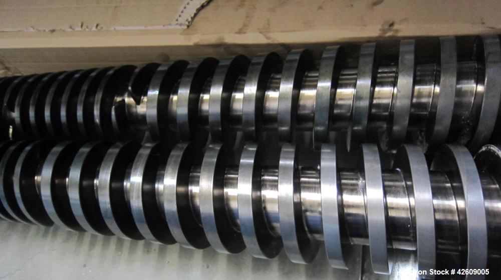 Used Cincinnati CM80 Conical Twin Screw Extruder for production of PVC Profiles