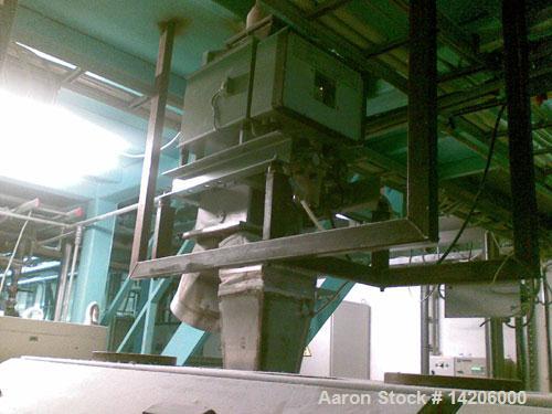 Used Compex PVC Compounding Line, type MPC 85/2, for up to 454 lbs (1000 kg) per hour PVC, 85 mm (3 1/3") diameter twin screws. Complete with gearbox and motor. Includes (1) hot die face cutting, (1)...