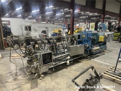 Used Coperion 58mm Mega Compounder Extrusion System | 500 HP | 5,000 LB/HR | Gala Underwater Pelletizer