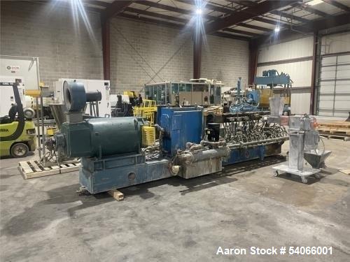 Used Coperion 58mm Mega Compounder Extrusion System | 500 HP | 5,000 LB/HR | Gala Underwater Pelletizer