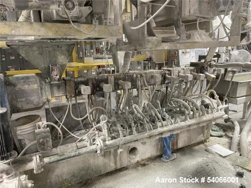 Used Coperion 58mm Mega Compounder Extrusion System | 500 HP | 5,000 LB/HR | Gala Underwater Pelletizer