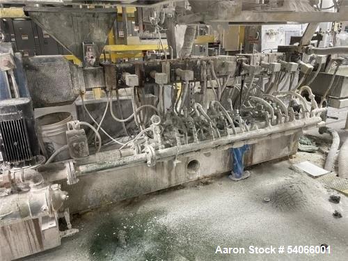 Used Coperion 58mm Mega Compounder Extrusion System | 500 HP | 5,000 LB/HR | Gala Underwater Pelletizer
