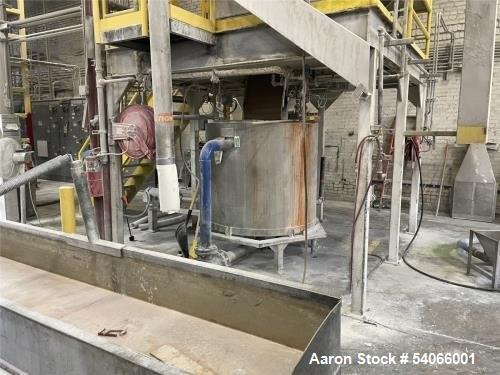 Used Coperion 58mm Mega Compounder Extrusion System | 500 HP | 5,000 LB/HR | Gala Underwater Pelletizer