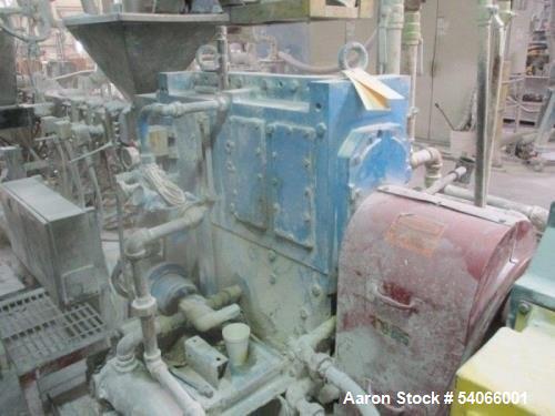 Used Coperion 58mm Mega Compounder Extrusion System | 500 HP | 5,000 LB/HR | Gala Underwater Pelletizer