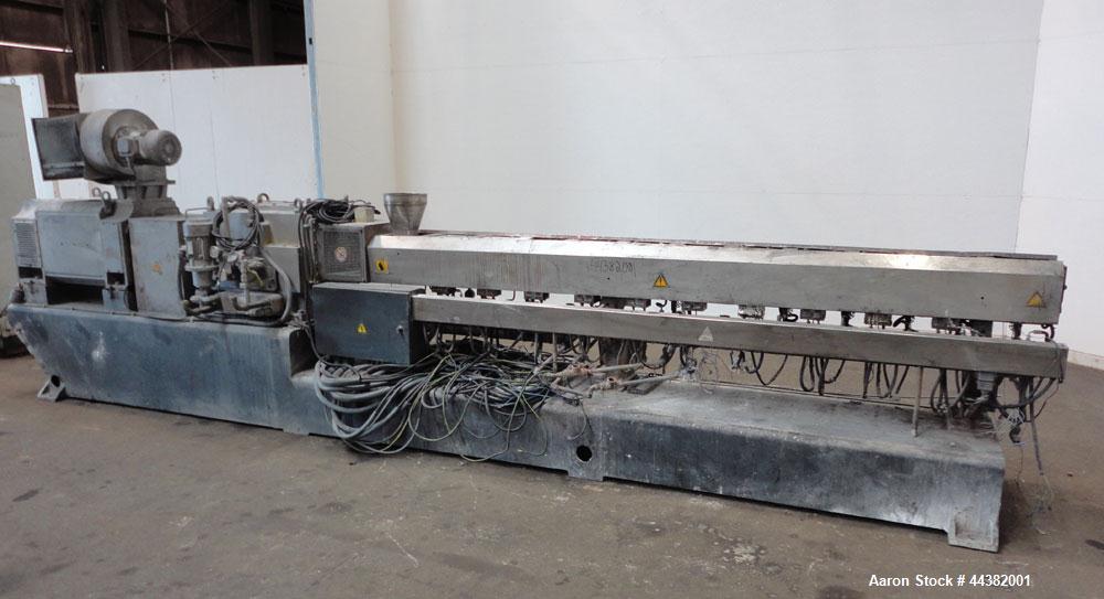 Used Coperion Werner & Pfleiderer STS 75 Underwater Pelletizing Line consisting of: (1) Coperion Werner & Pfleiderer STS advanced twin screw compounder. 71mm Co-Rotating intermeshing side by side scr...