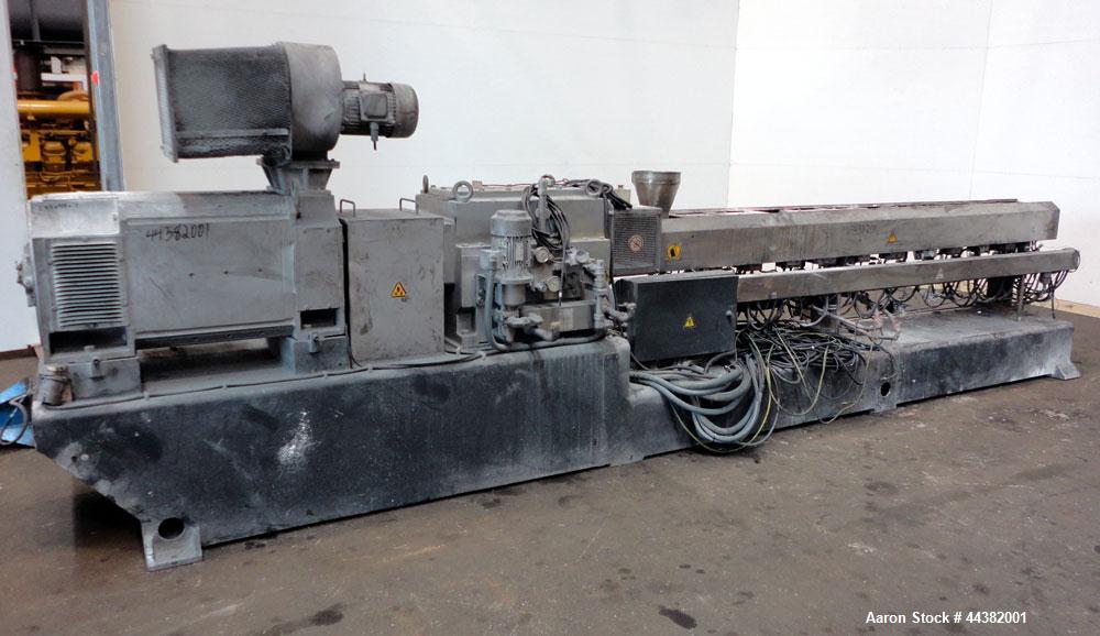 Used Coperion Werner & Pfleiderer STS 75 Underwater Pelletizing Line consisting of: (1) Coperion Werner & Pfleiderer STS advanced twin screw compounder. 71mm Co-Rotating intermeshing side by side scr...