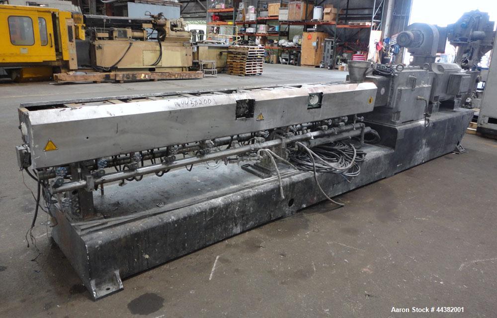 Used Coperion Werner & Pfleiderer STS 75 Underwater Pelletizing Line consisting of: (1) Coperion Werner & Pfleiderer STS advanced twin screw compounder. 71mm Co-Rotating intermeshing side by side scr...