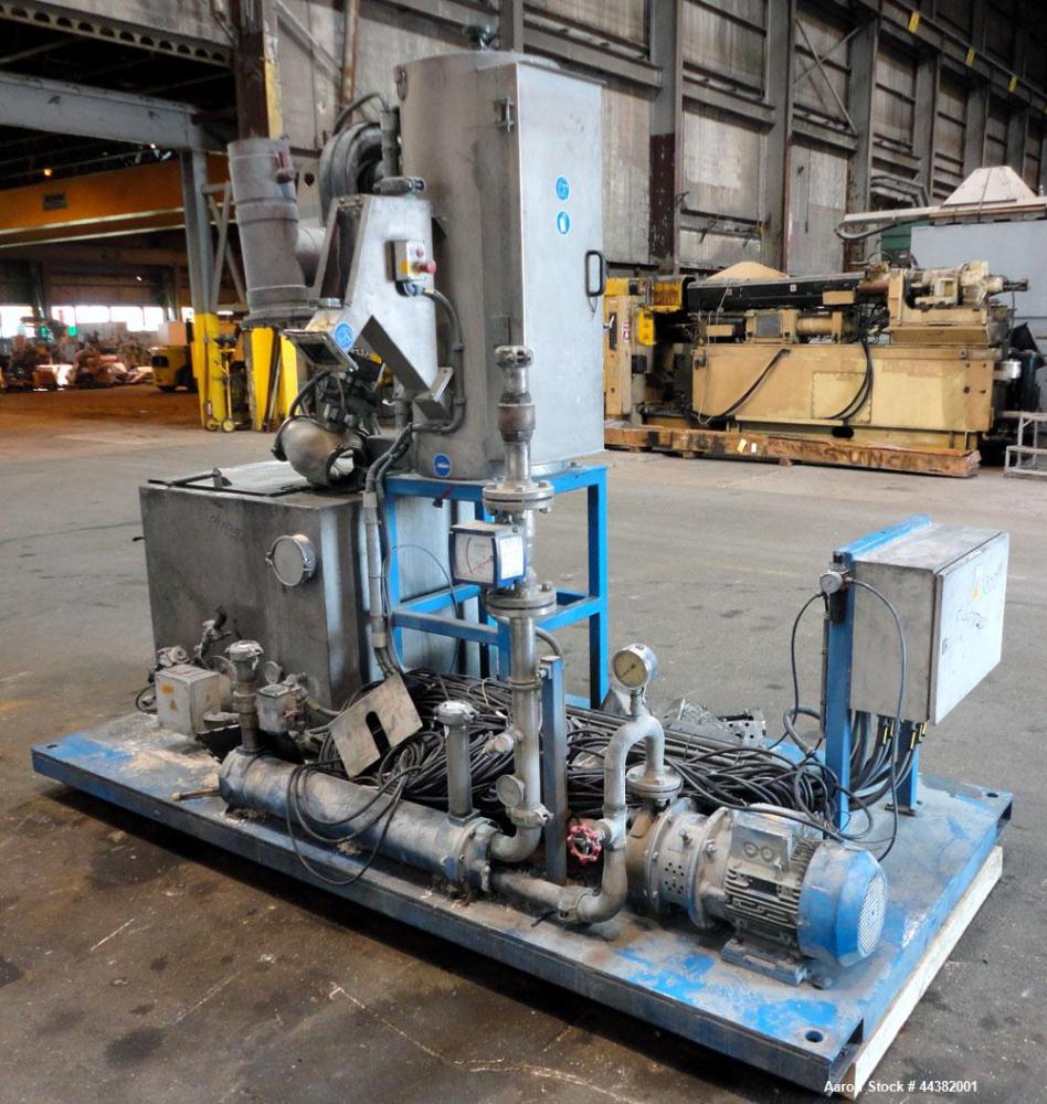 Used Coperion Werner & Pfleiderer STS 75 Underwater Pelletizing Line consisting of: (1) Coperion Werner & Pfleiderer STS advanced twin screw compounder. 71mm Co-Rotating intermeshing side by side scr...
