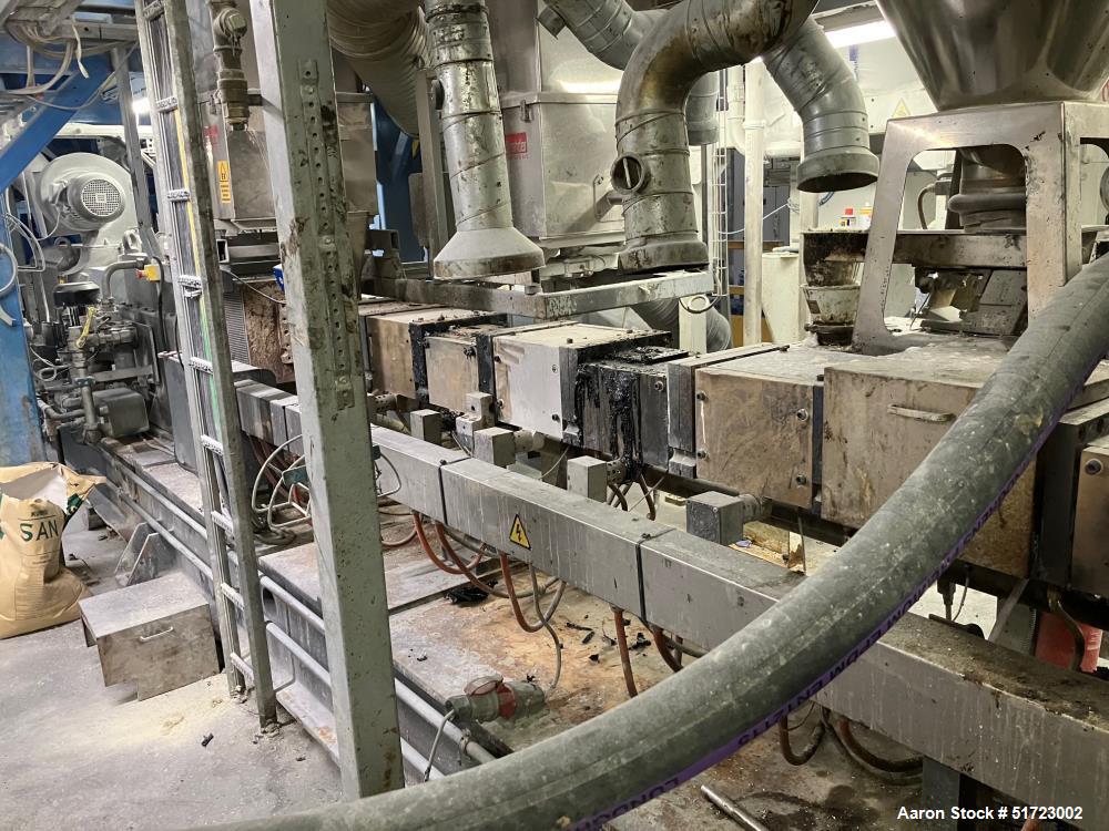 Used Coperion STS 95 Twin Screw Extruder | 95mm | 40:1 L/D | 280 kW DC Drive | Siemens Gearbox | Co-Rotating Compounding Line | Available Aug 2026