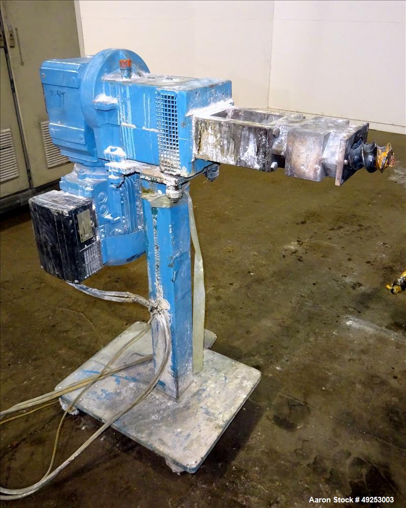 Used Coperion Werner & Pfleiderer Twin Screw Side Feeder, Model ZS-B 58.