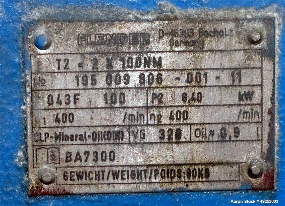 Used Coperion Werner & Pfleiderer Twin Screw Side Feeder, Model ZS-B 58.